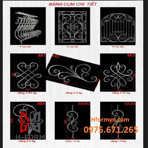 Chi tiết hoa sắt mỹ thuật giá rẻ