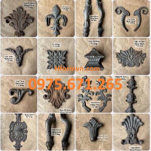 Chuyên sỉ lẻ chi tiết phụ kiện sắt mỹ thuật