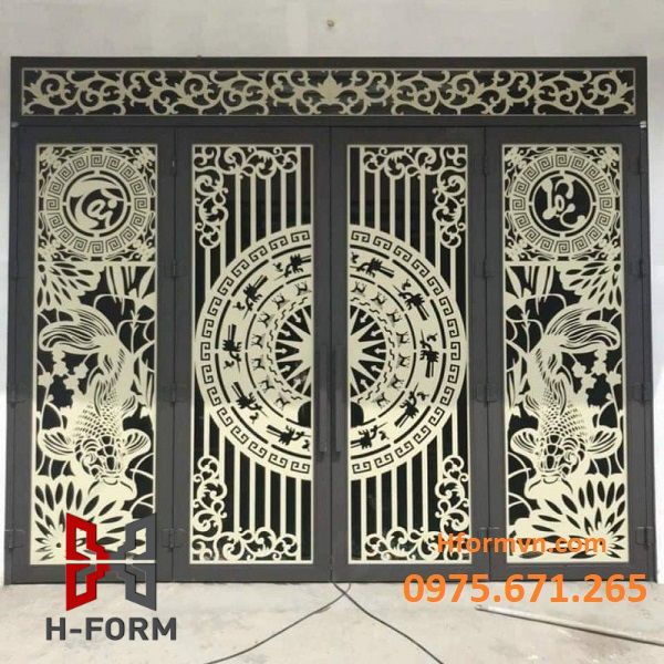 Dịch vụ thiết kế, gia công, thi công  cổng sắt nghệ thuật