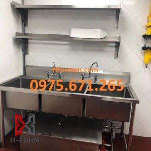 Gia Công Hố Chậu Công Nghiệp – Giải Pháp Tối Ưu Cho Nhà Xưởng, Bếp Ăn Tập Thể, Cơ Sở Sản Xuất 3 Gia công bồn rửa công nghiệp