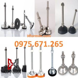 Gia công chân tăng chỉnh cao su