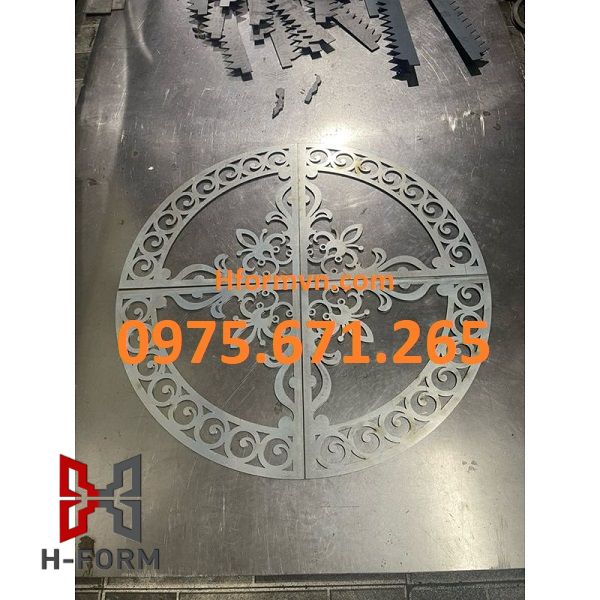 Gia công hoa góc sắt mỹ thuật CNC tinh tế trong từng đường cắt nghệ thuật 4 Gia công hoa góc sắt mỹ thuật CNC