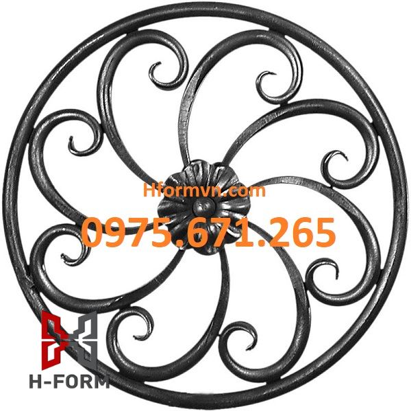 Gia công hoa sắt 60
