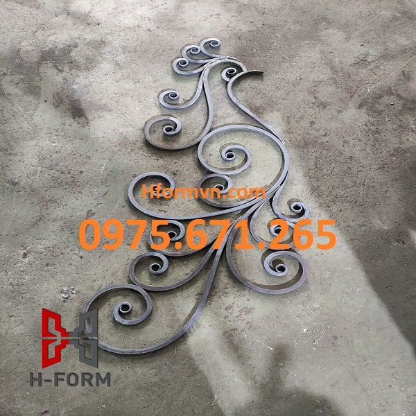 Gia Công Hoa Văn Hàng Rào Sắt – Xưởng Sản Xuất, Thiết Kế Theo Yêu Cầu Tại Hà Nội 8 Gia công hoa văn trang trí