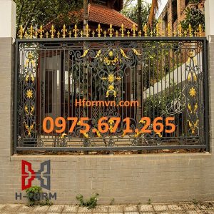 Gia công tường rào hoa sắt