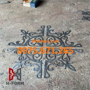 Gia công hoa góc sắt mỹ thuật CNC tinh tế trong từng đường cắt nghệ thuật 3 Giá gia công hoa góc CNC
