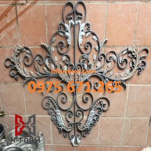 Gia công hoa sắt mỹ thuật Hà Nội xưởng sản xuất trực tiếp, mẫu mã đa dạng, chất lượng cao 4 Hoa văn sắt nghệ thuật