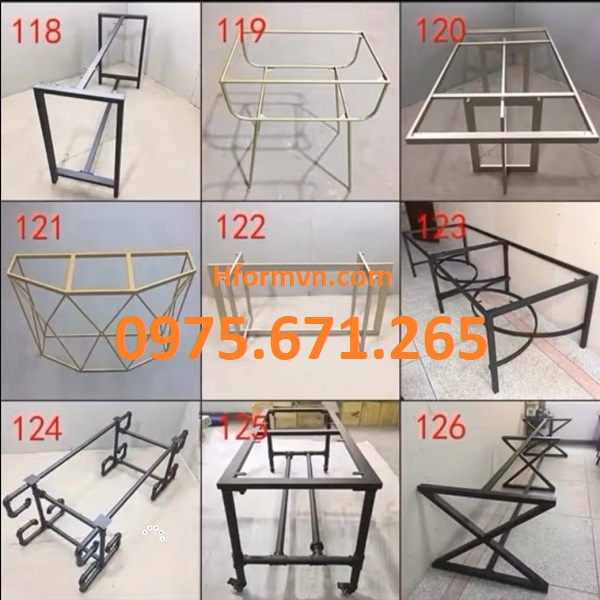 Gia công chân bàn sắt Hà Nội – Giải pháp tối ưu cho nội thất và vật tư cơ khí 2 Mẫu chân bàn sắt đẹp