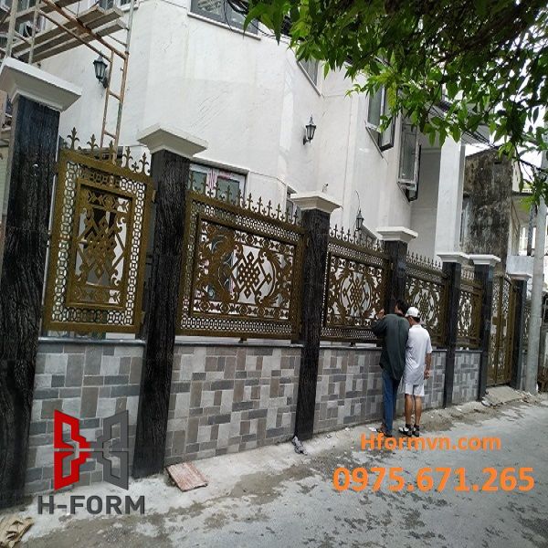 Mẫu hàng rào sắt nghệ thuật CNC