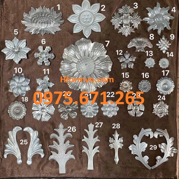 Gia Công Cơ Khí Theo Yêu Cầu TPHCM – Dịch Vụ Chuyên Nghiệp, Chính Xác, Giá Tốt 3 Một số mẫu hoa sắt mỹ thuật
