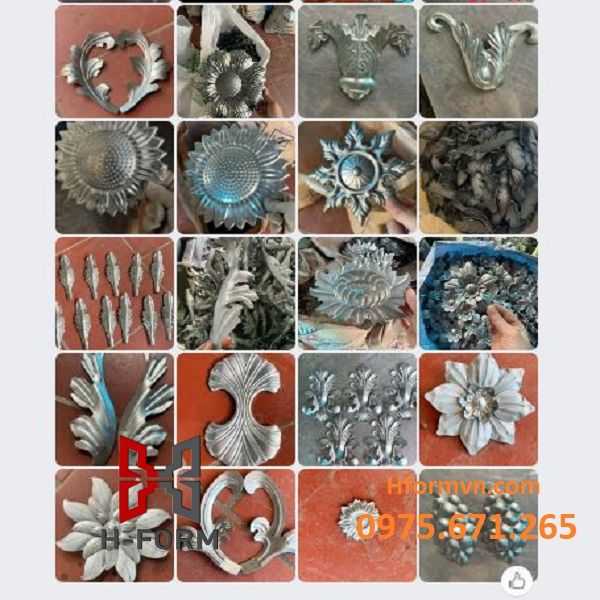 Sản xuất hoa sắt mỹ thuật