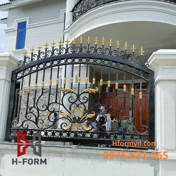 Thi công hàng rào sắt mỹ thuật