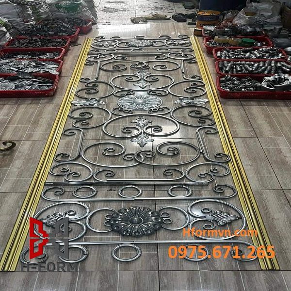 Thi công lan can sắt mỹ thuật