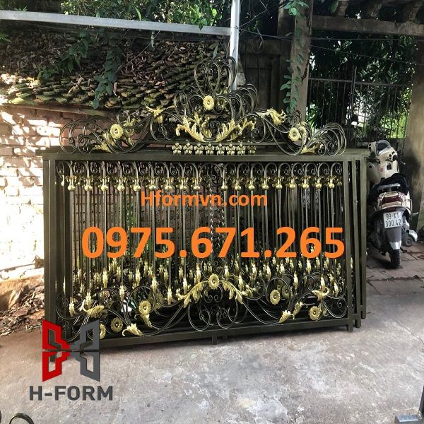 Gia công hoa sắt mỹ thuật Hà Nội xưởng sản xuất trực tiếp, mẫu mã đa dạng, chất lượng cao 8 Xưởng gia công hoa sắt trang trí