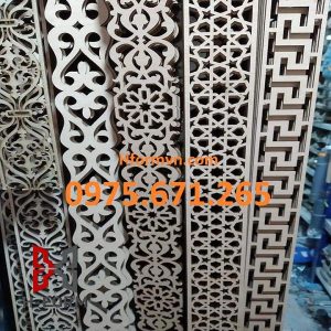 Gia công hoa sắt cắt CNC ốp cột trang trí 60x8 dày 2mm 3 Xưởng sản xuất hoa sắt CNC ốp cột